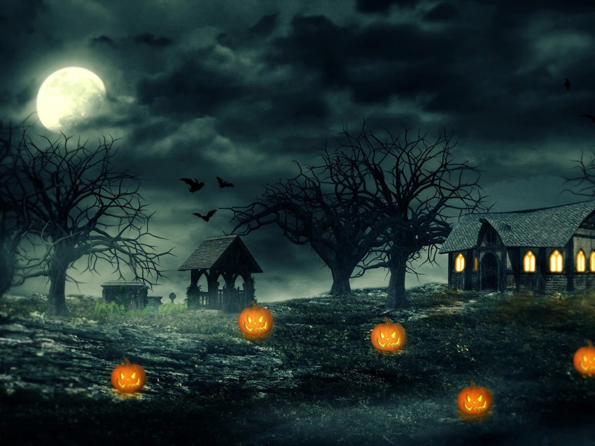 Halloween Computer Laptop  Wallpaper Full HD