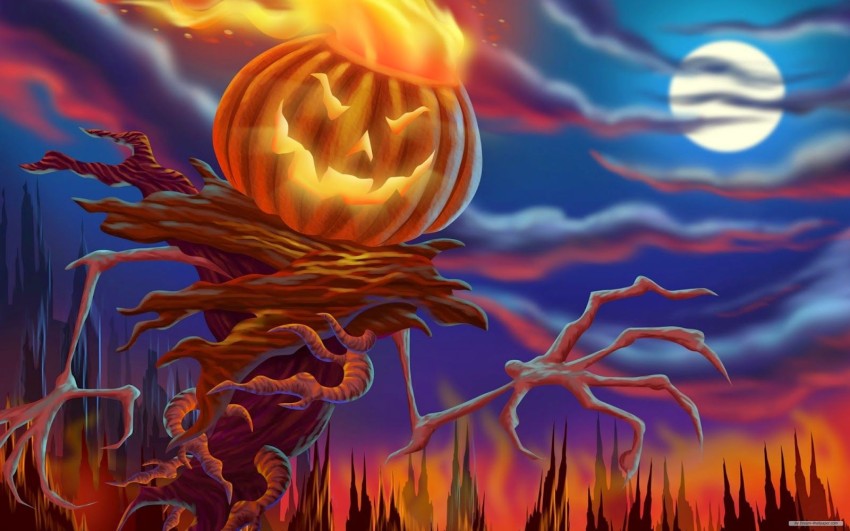 Halloween Pumpkin HD Wallpaper Background