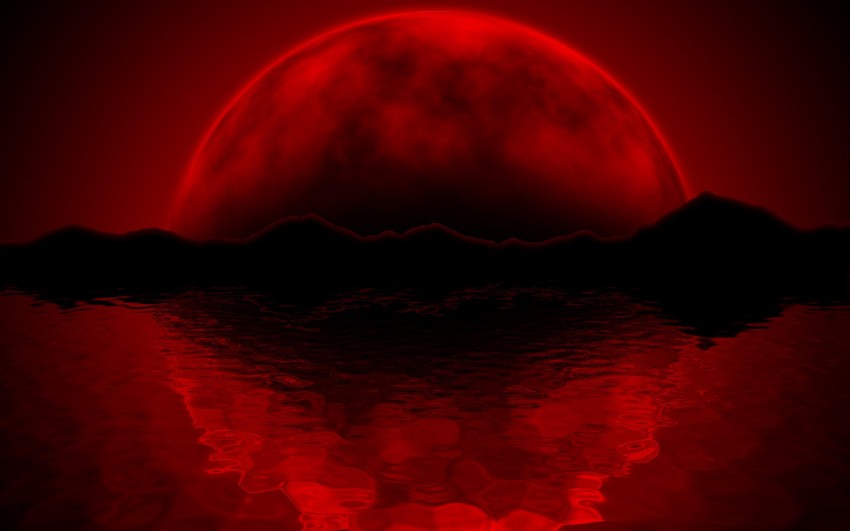 Halloween Red Wallpaper Background HD