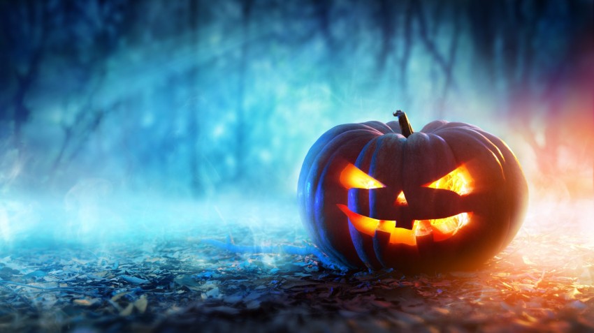 Halloween Street Background HD Wallpaper