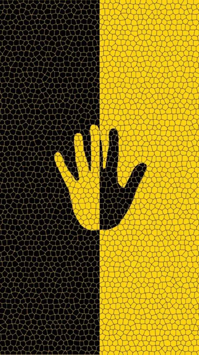 Hand Black And Yellow Background HD Wallpapers