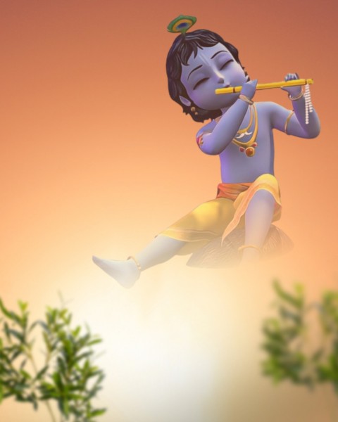 Happy Bal Krishna Janmashtami CB PicsArt Editing Background