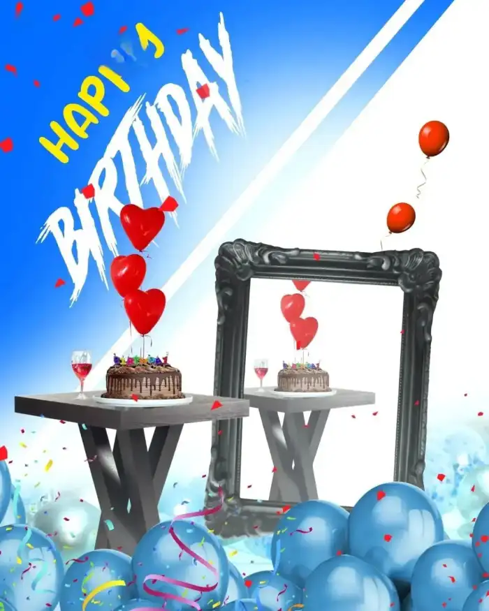 Happy Birthday Balloon Photo Editing Background Free