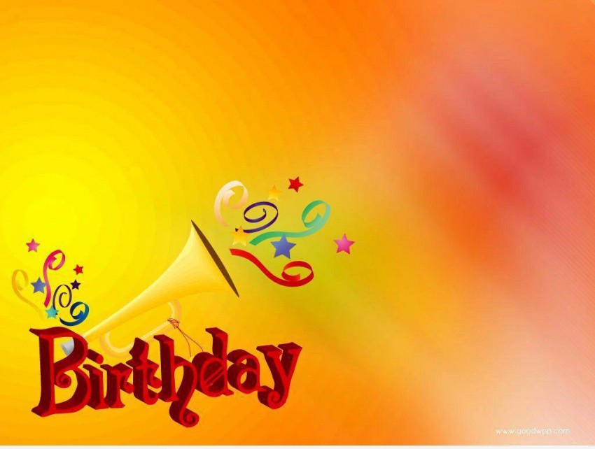 Pink Full Hd Happy Birthday Yellow Background