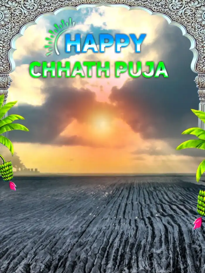 Happy Chhath Puja Editing Sun Background HD