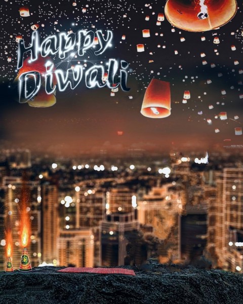 Happy Diwali CB Photo  Editing Background  Full HD