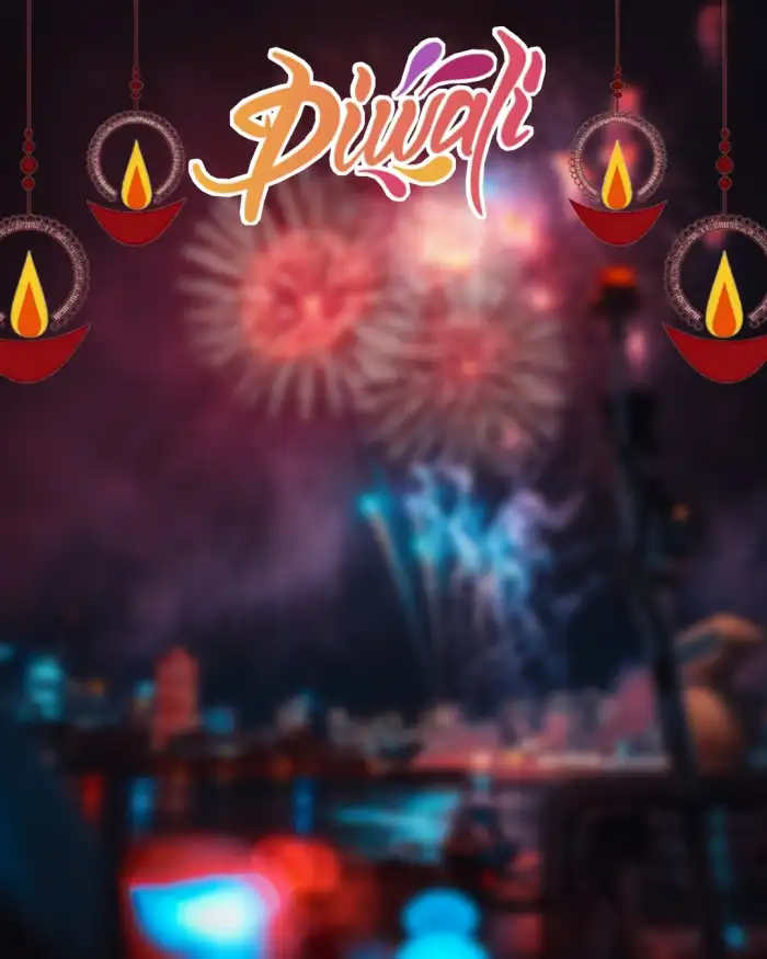 Happy Diwali Fireworks Picsart New Background