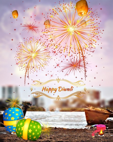 Happy Diwali PhotoEditing Background  Full HD Download