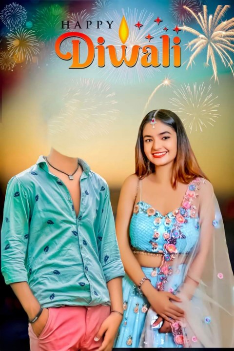 Happy Diwali Without Head CB PicsArt Editing Background HD