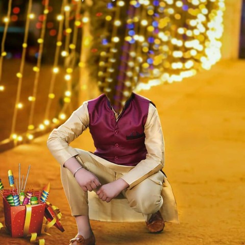 Happy Diwali Without Head CB PicsArt Editing Background HD