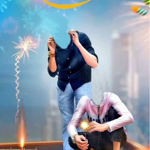 Happy Diwali Without Head CB PicsArt Editing Background HD