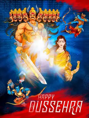 Happy Dussehra Ravan Maa Sita Editing Background