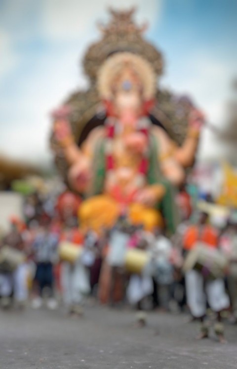 Happy Ganesh Chaturthi Photo Editing Background Full HD