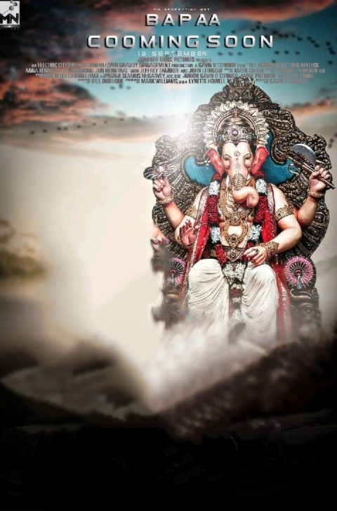 Happy Ganesh Chaturthi Photo Editing Background Full HD