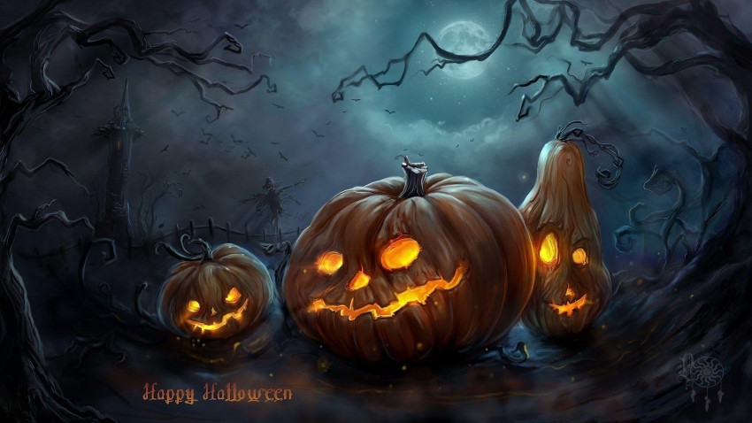 Happy Halloween Pumpkin Background Wallpaper