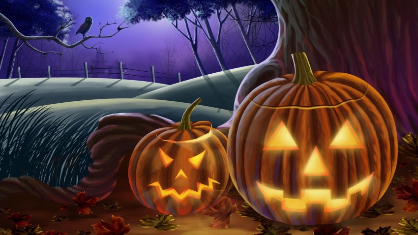 Happy Halloween Pumpkin Background Wallpaper