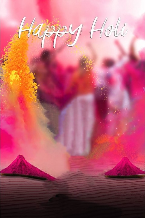 Happy Holi CB Picsart Background  Full  HD