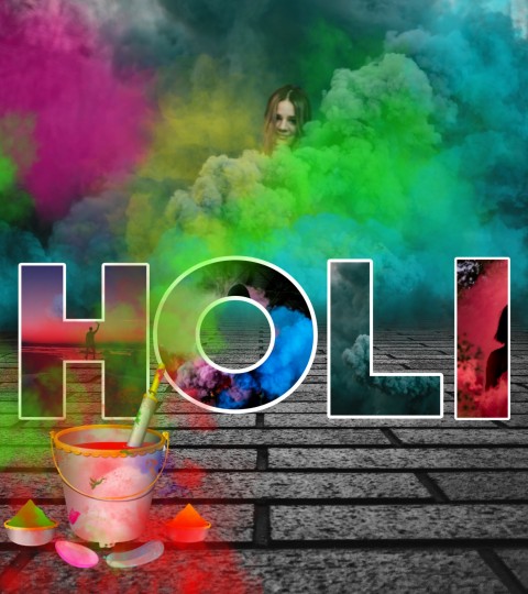 Happy Holi Editing Background Full HD