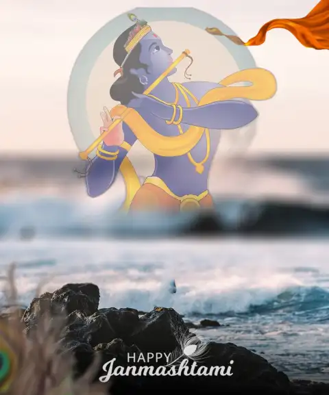 Happy Janmashtami Editing Ocean  Background For Snapseed