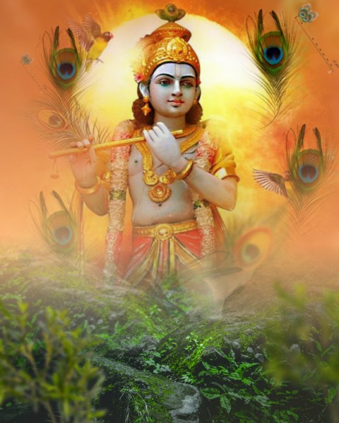 Happy Krishna Janmashtami CB PicsArt Editing Background