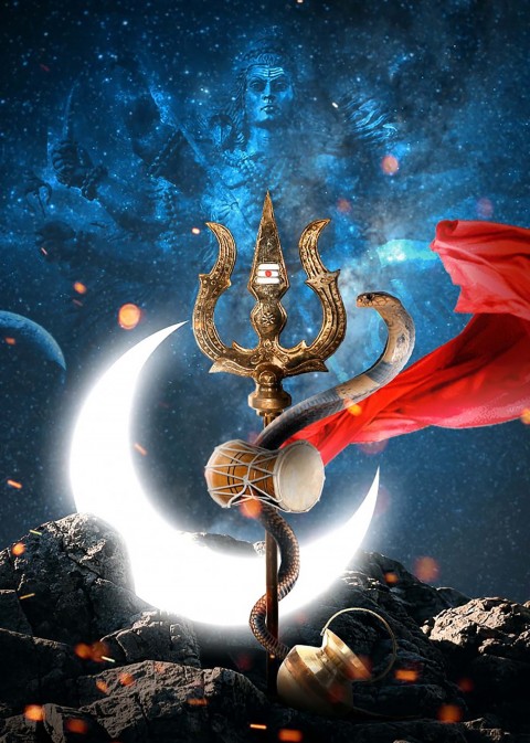 Happy MahaShivratri Mahadev Shiva Photo Editing Background