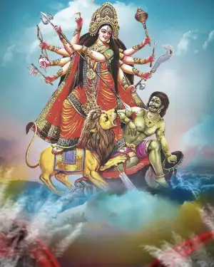 Happy Navratri Background HD Download Blue Sky