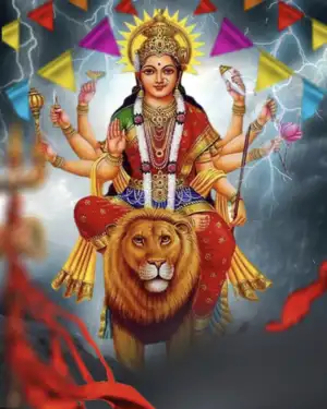 Happy Navratri Background HD For Photo Editing