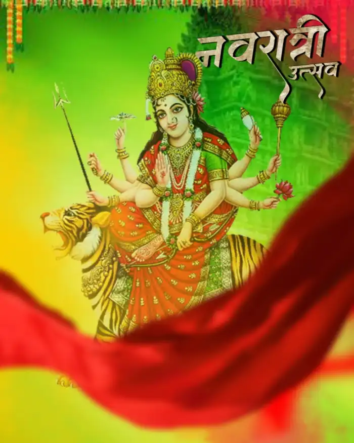 Happy Navratri Durga Puja Editing HD Background