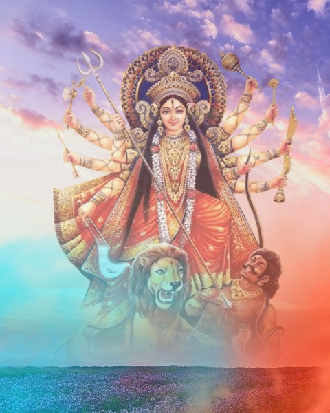 Happy Navratri Maa Durga CB PicsArt Editing Background