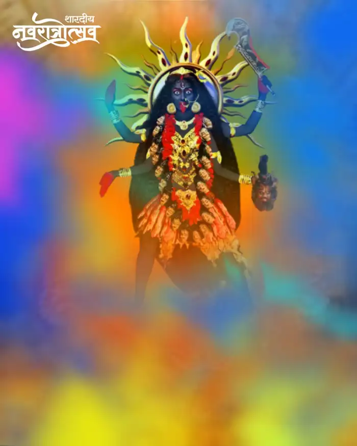 Happy Navratri Maa Kali Editing Background