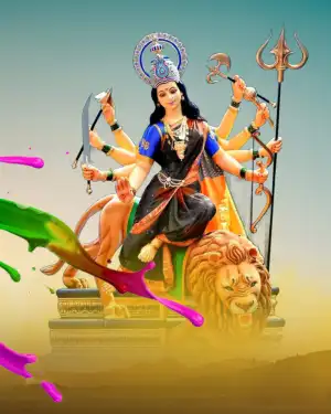 Happy Navratri Photo Editing Background HD Download