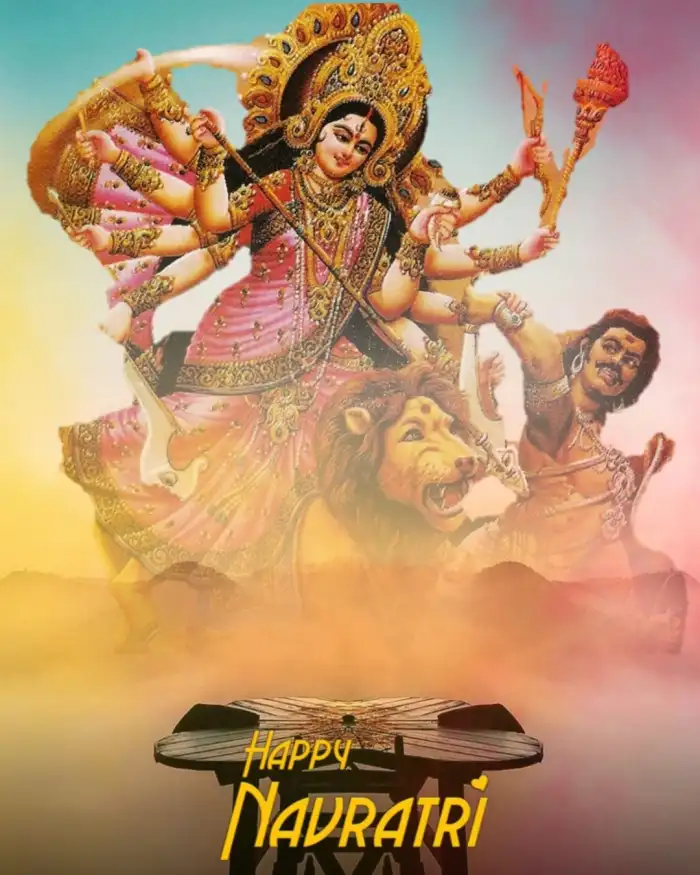 Happy Navratri Picsart Photo Editing Background HD Pic