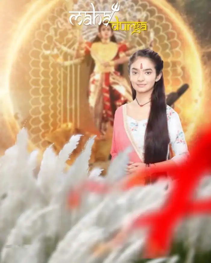 Happy Navratri With Anushka Sen CB Background