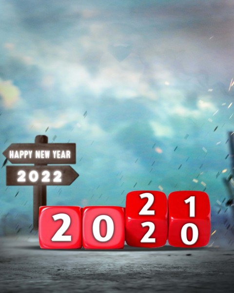 Happy New Year 2021 TO 2022 CB PicsArt Editing Background