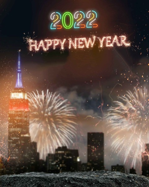 Happy New Year 2022 CB  Editing Background HD