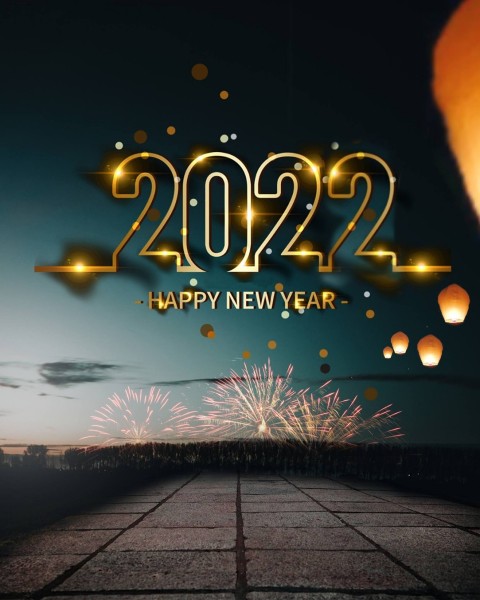 Happy New Year 2022 CB PicsArt Editing Background