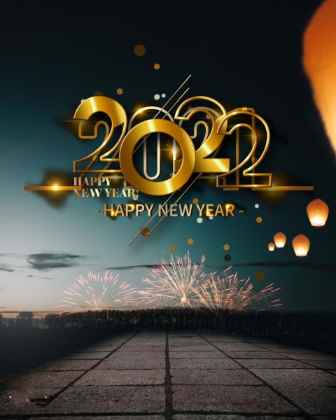 Happy New Year 2022 CB PicsArt Editing Background