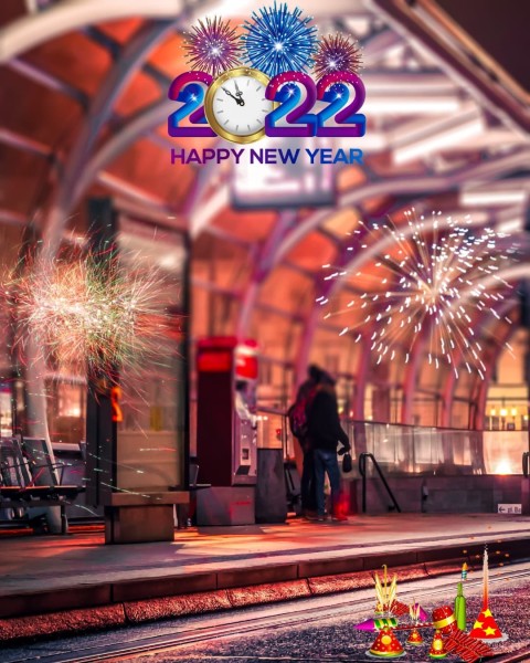 Happy New Year 2022 CB PicsArt Editing Background Pic