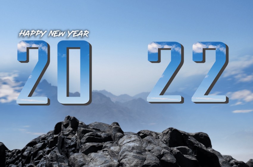 Happy New Year 2022 Mountain CB PicsArt Editing Background