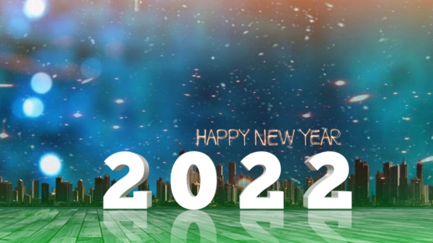 Happy New Year 2022  Photoshop Editing Background