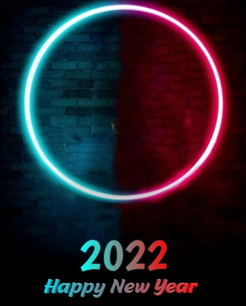 Happy New Year 2022 Ring Light CB PicsArt Editing Background