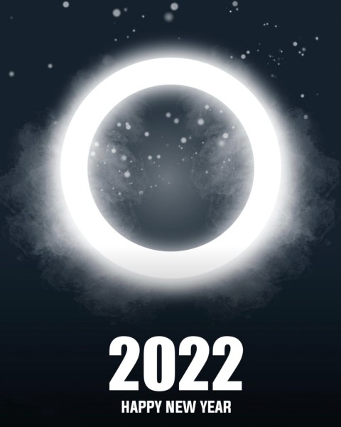 Happy New Year 2022 Ring Light CB PicsArt Editing Background