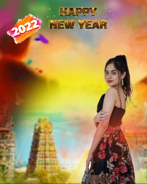 Happy New Year 2022 With Hot Girl CB Editing Background