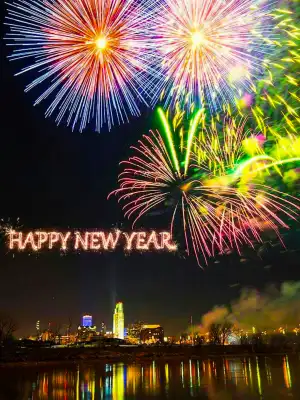 Happy New Year 2023 City Editing Background