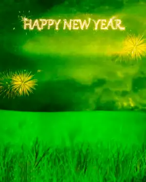 Happy New Year 2023 Nature Green Editing Background