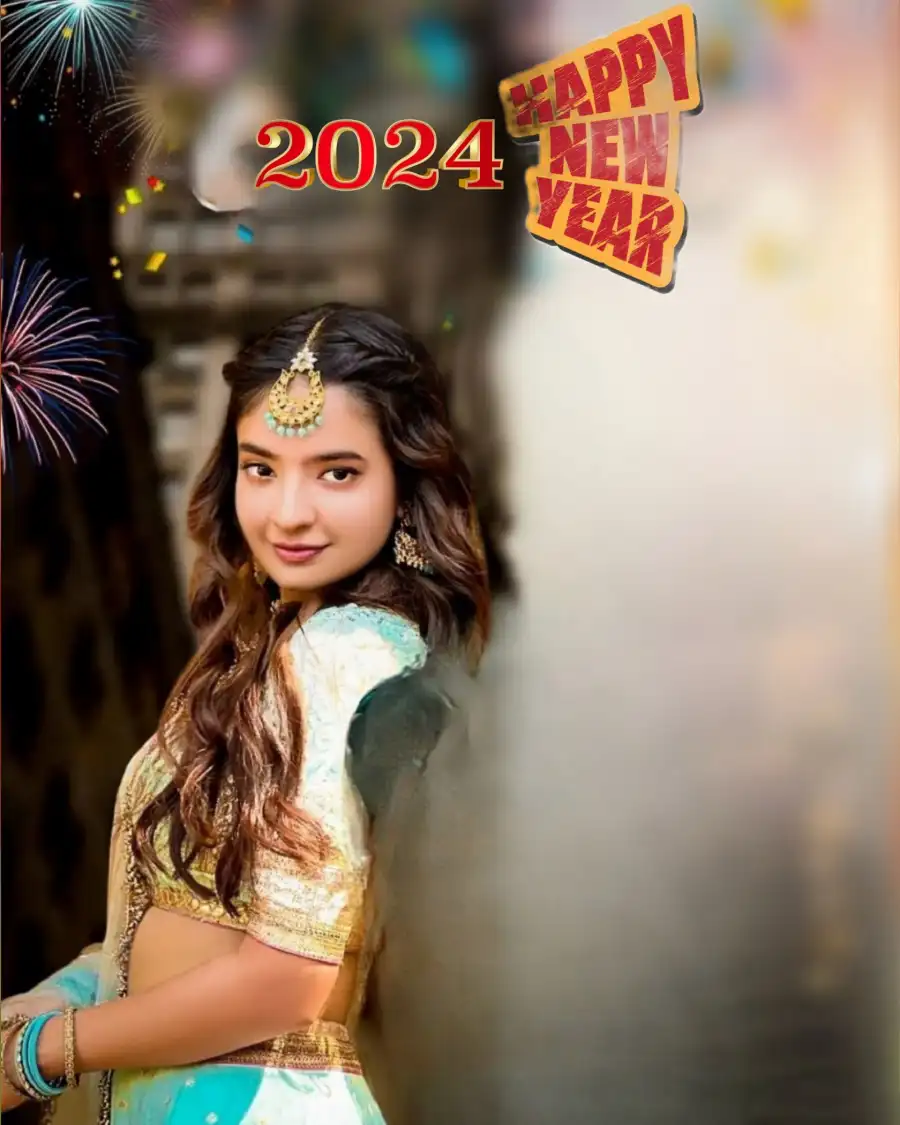 Happy New Year 2024 Anushka Sen Editing Background