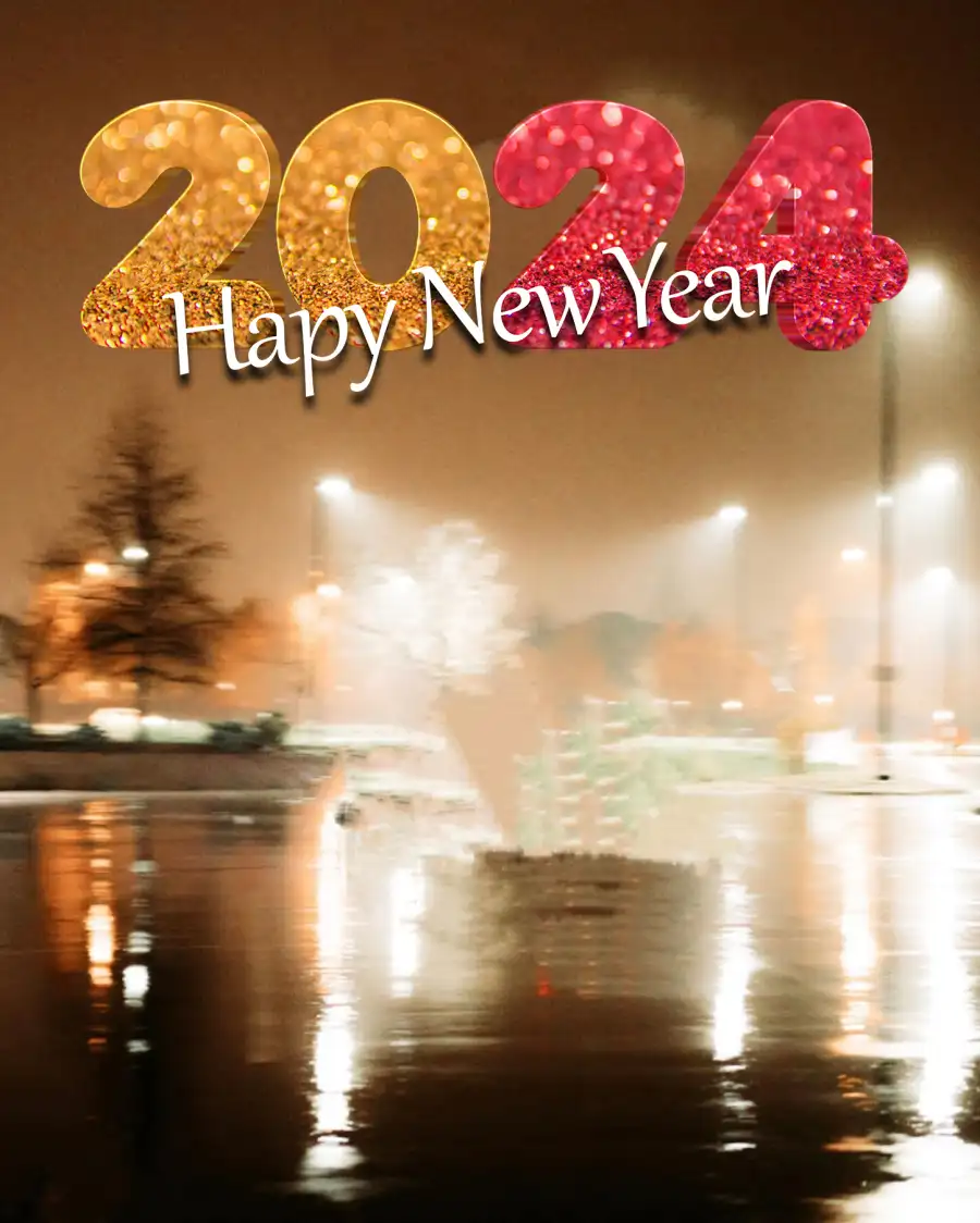 Happy New Year 2024 Body Of Water Sea Editing Background