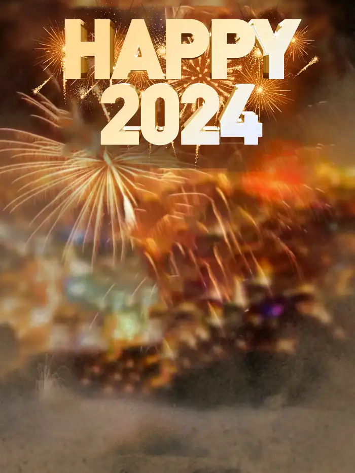 Happy New Year 2024 Editing Fireworks Background