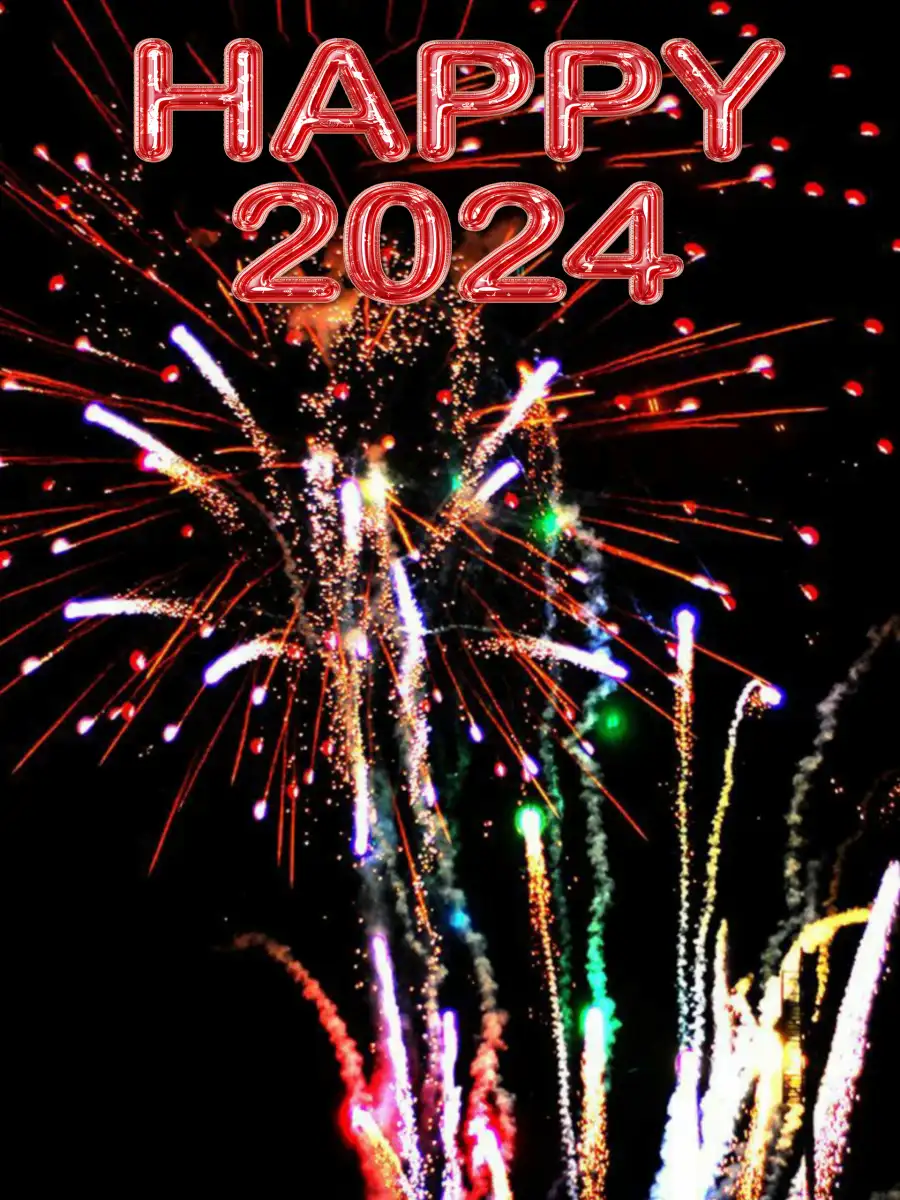 Happy New Year 2024 Fireworks In The Sky Picsart Editing  Background