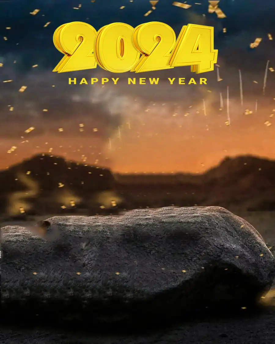 Happy New Year 2024 Photo Editing Free HD Background